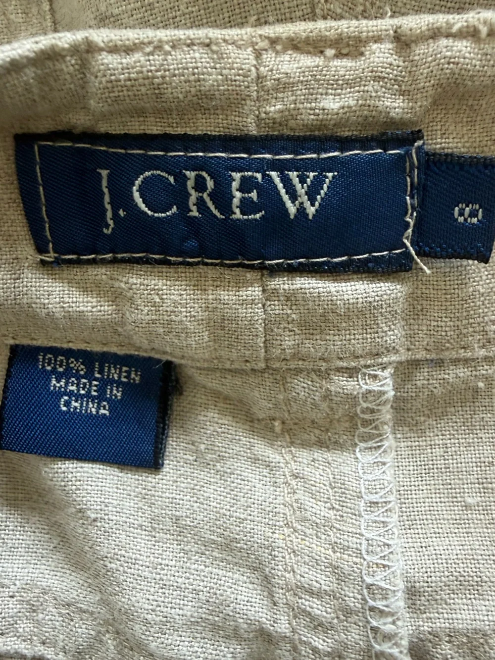 J. Crew Wide-Leg Linen-Blend Pants in Neutral Beige